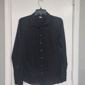 J. Crew Black and White Button Down Shirt